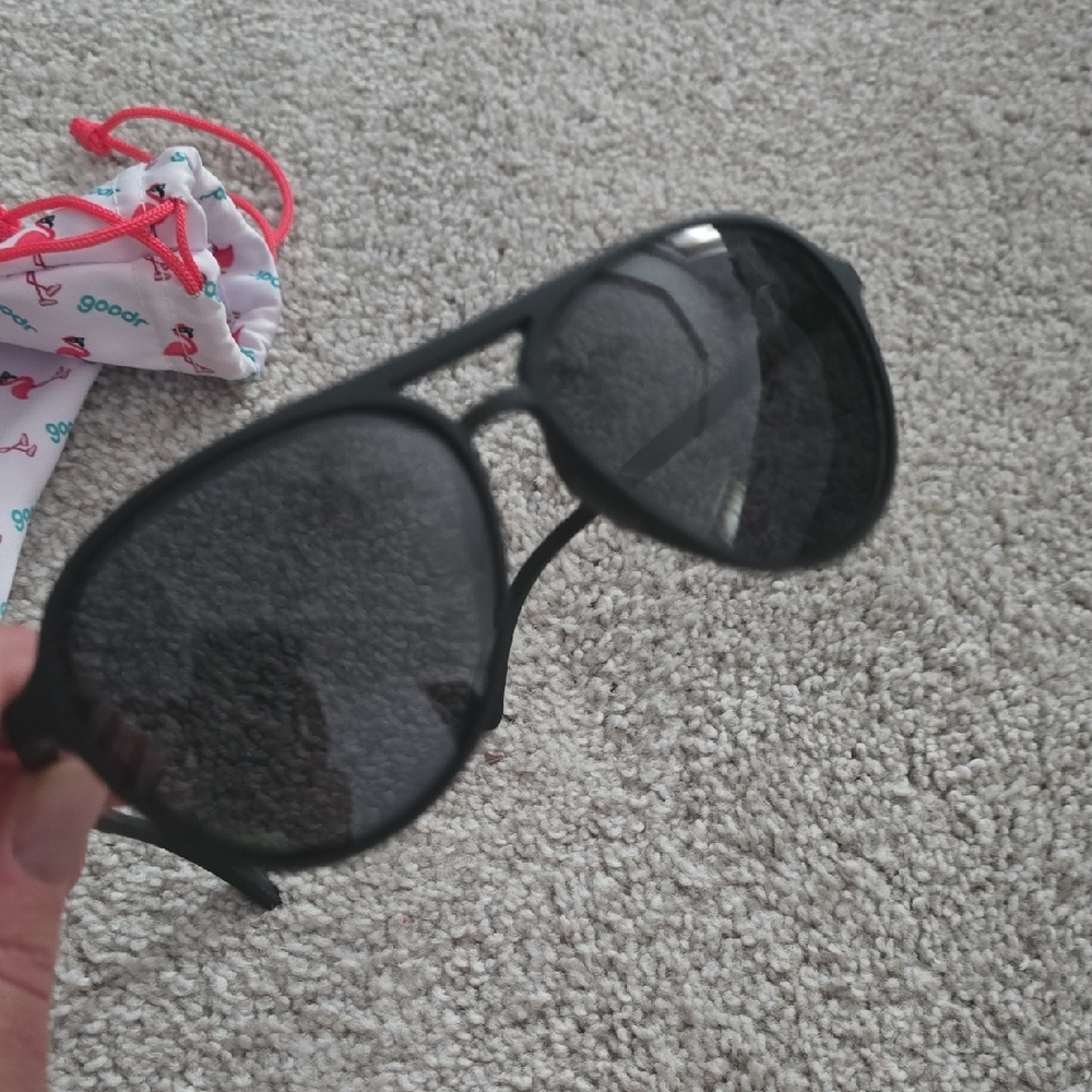 Black Aviator Sunglasses Goodr Operation: Blackout